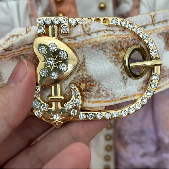 🆕🌸Mediterranean boho chic studed print dressS/M - Picture 9 of 10